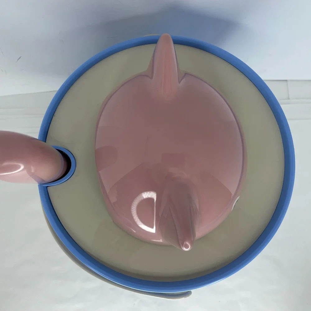 Stefano Giavannoni United Pets Pink Cat Blue Storage Container With Lid & Scoop